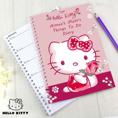 Personalised Hello Kitty Cherry Bloom A5 Diary Extra Image 1